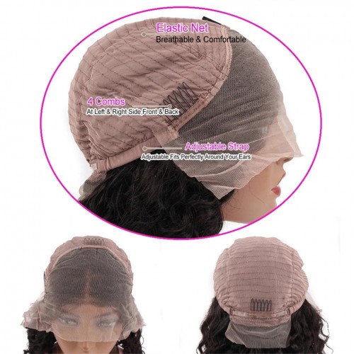 Virgin Human Hair 13x4 Straight Lace Front Wigs 180% Density | Human Hair Wig | Lace Front